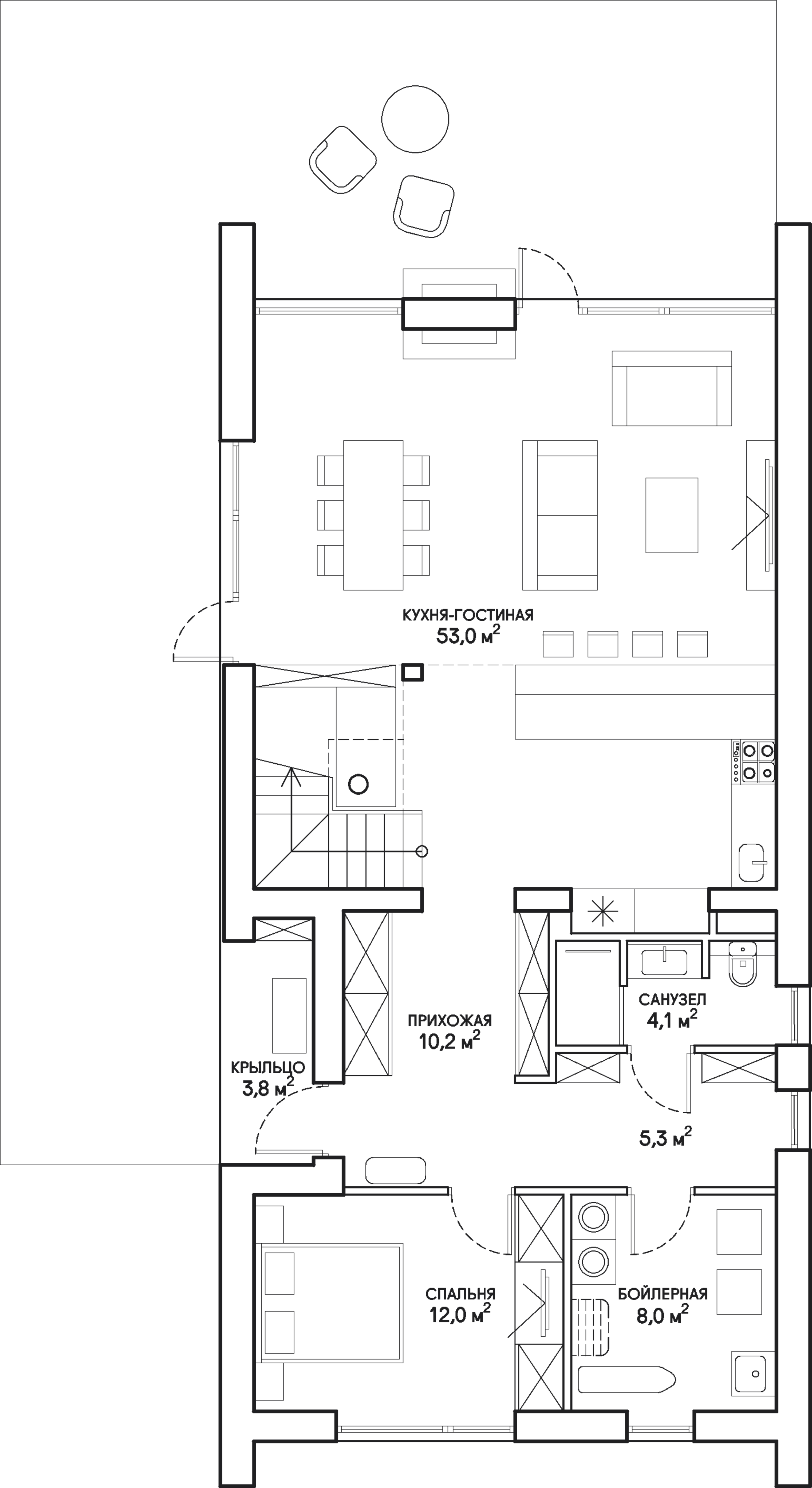 Kaliningrad House floor plan 1