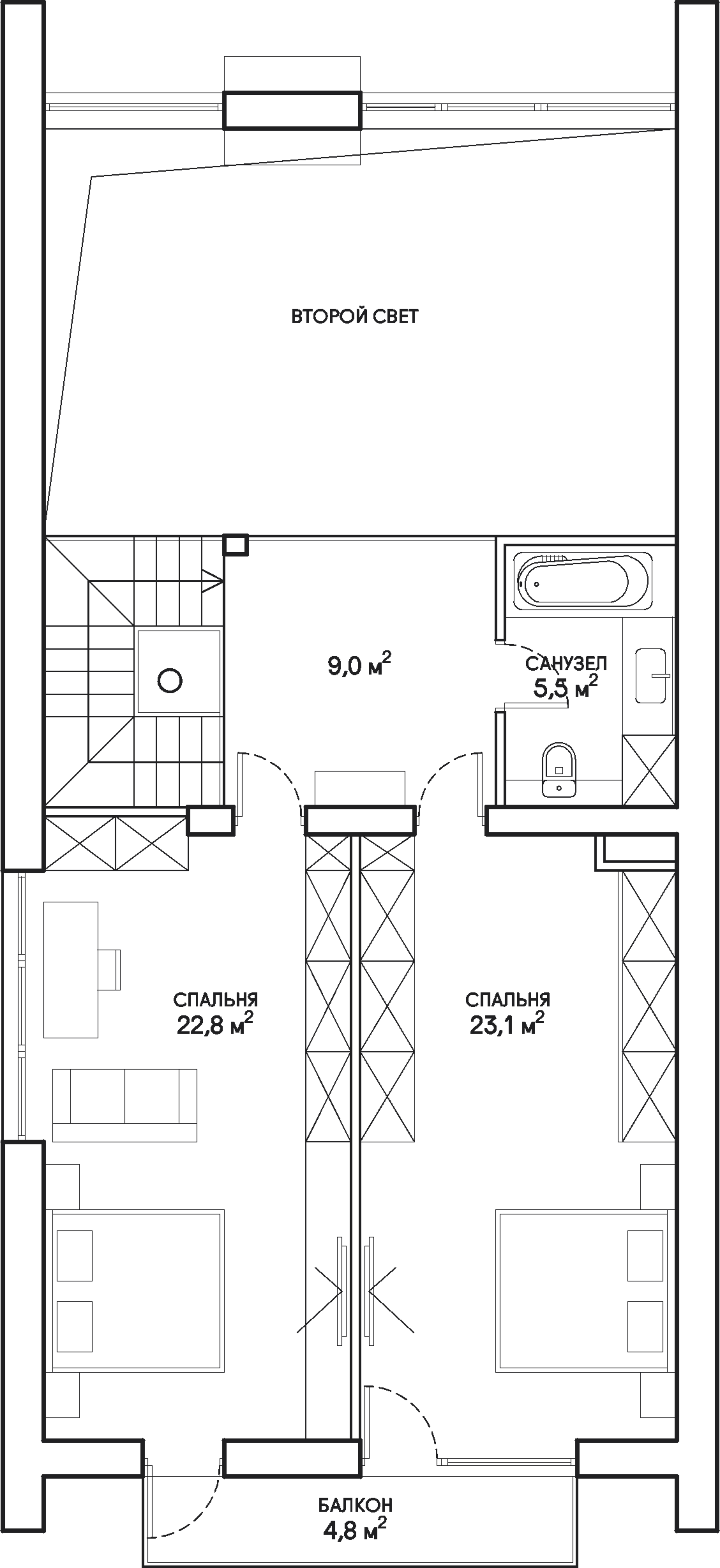 Kaliningrad House floor plan 2