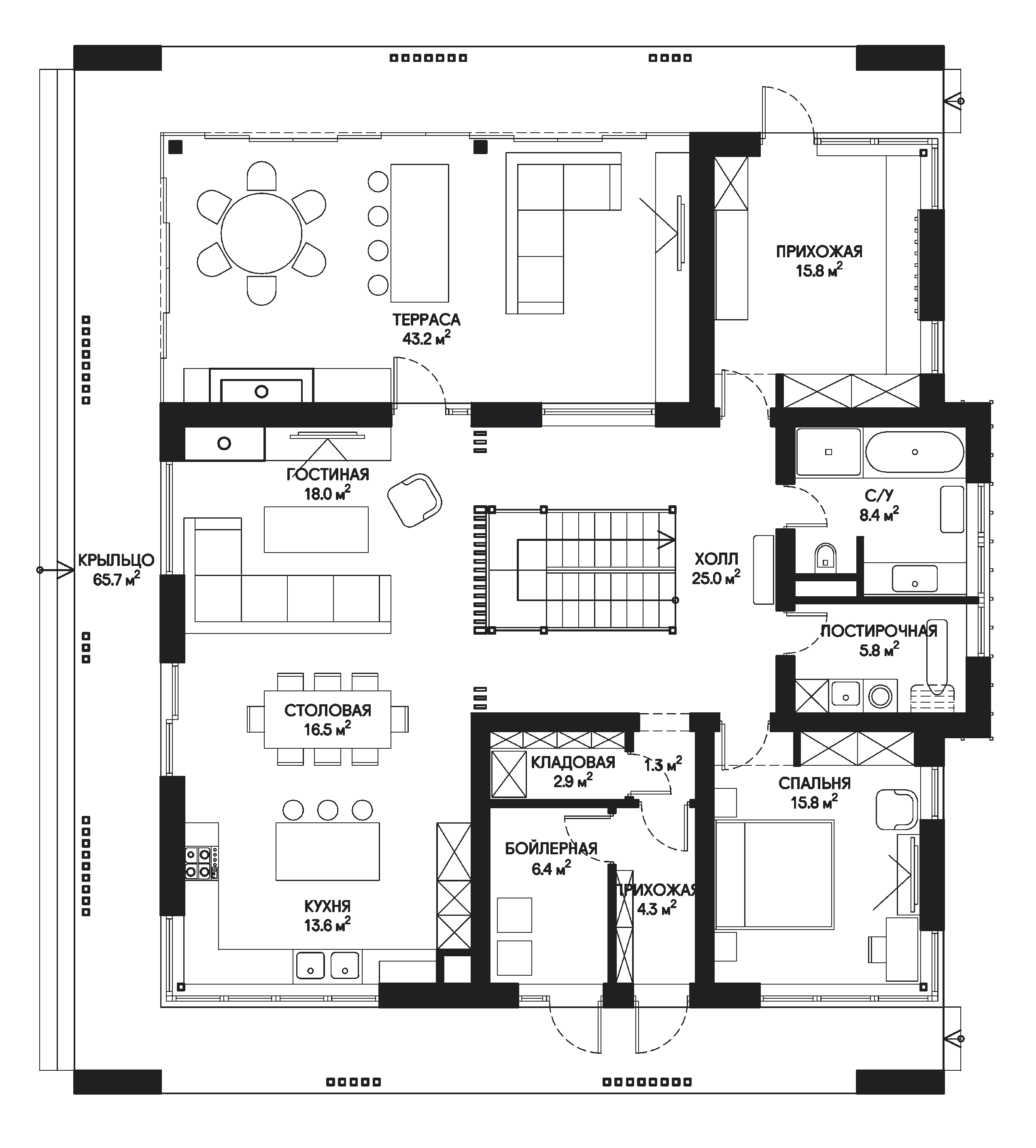 Kirovsk House floor plan 1