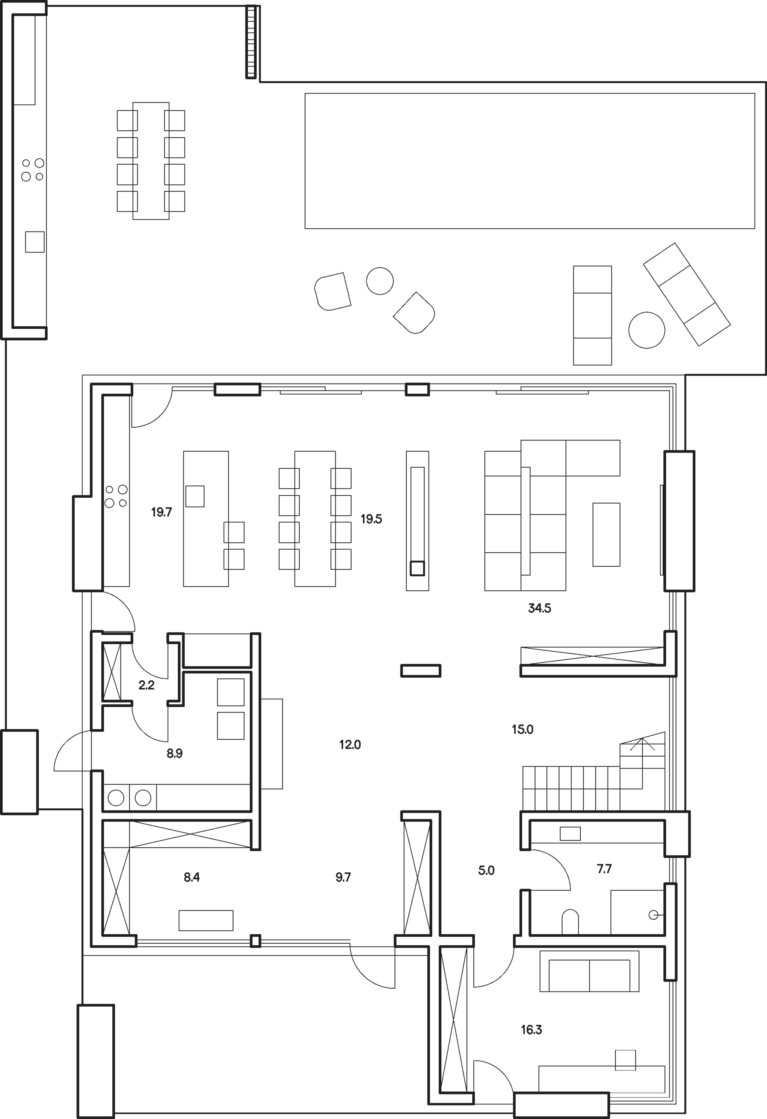 Oka Villa XL floor plan 1