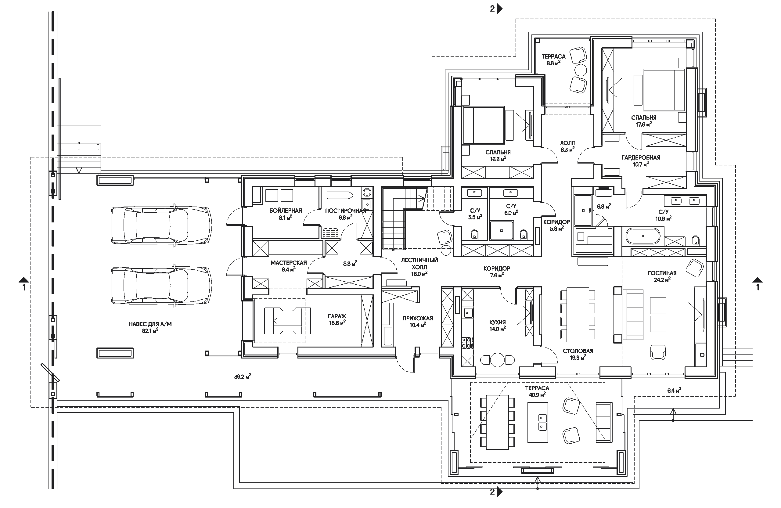 Riverside Residence floor plan 1