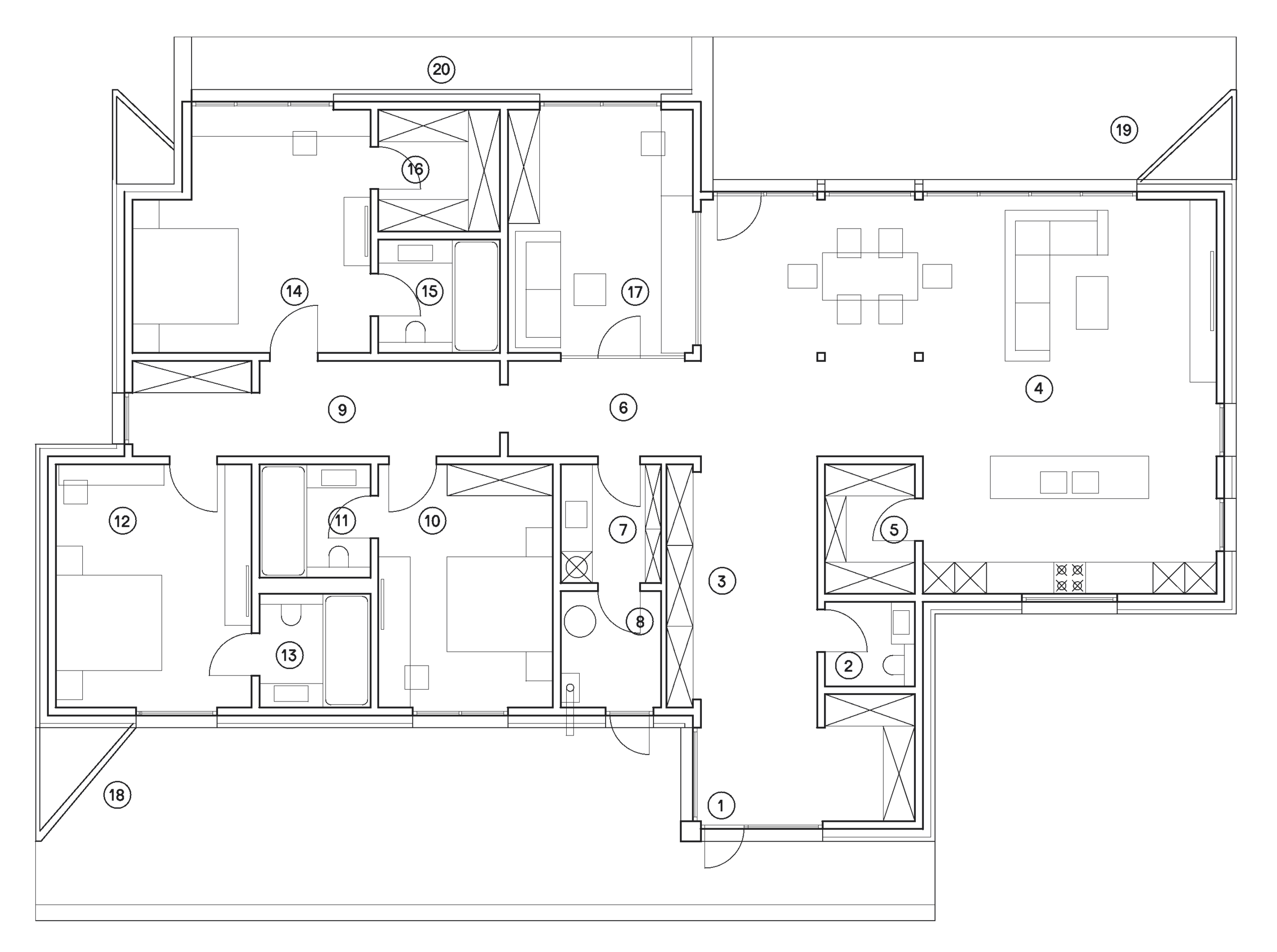 Villa Rovereto floor plan