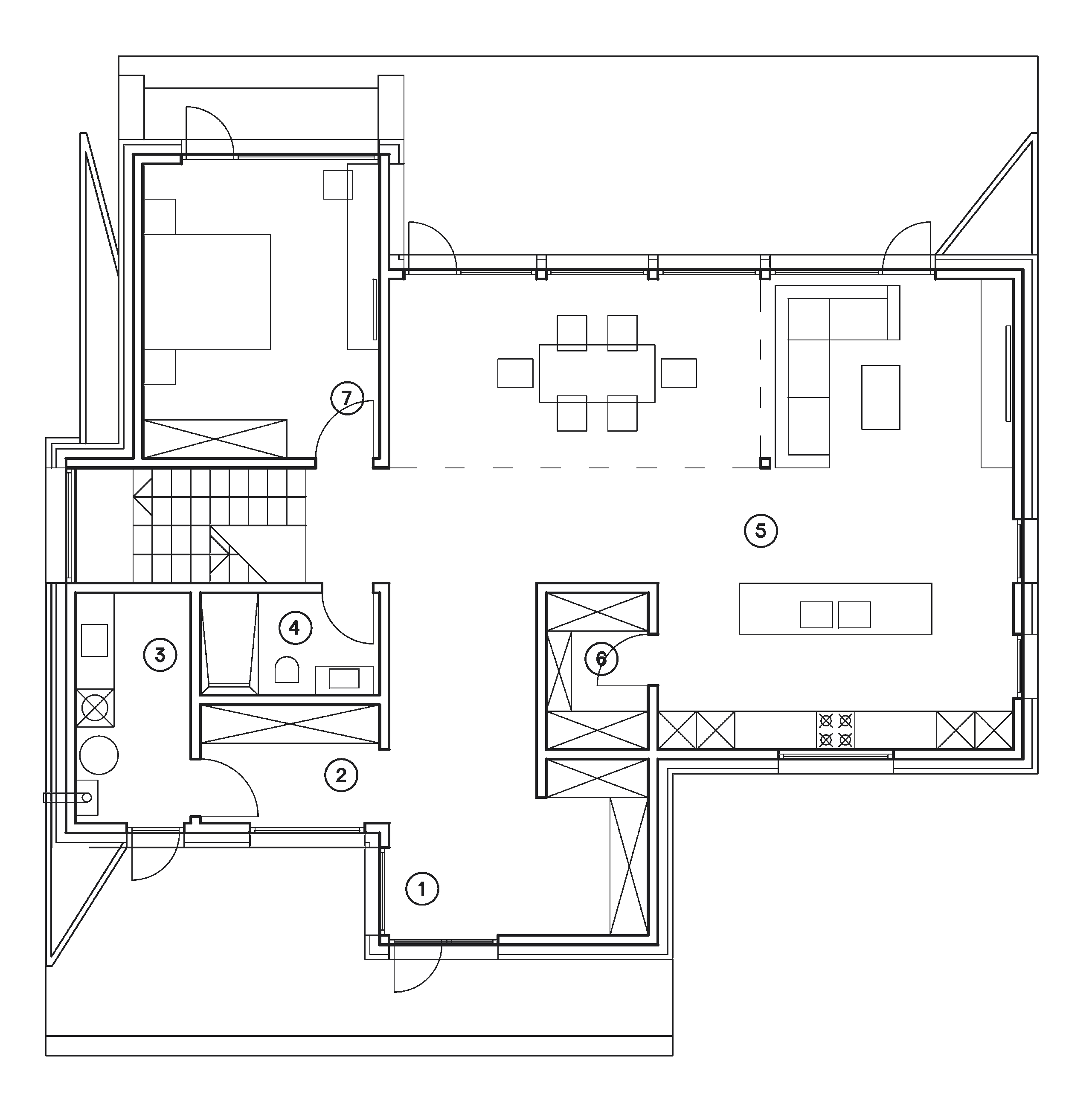 Villa Trentino floor plan 1