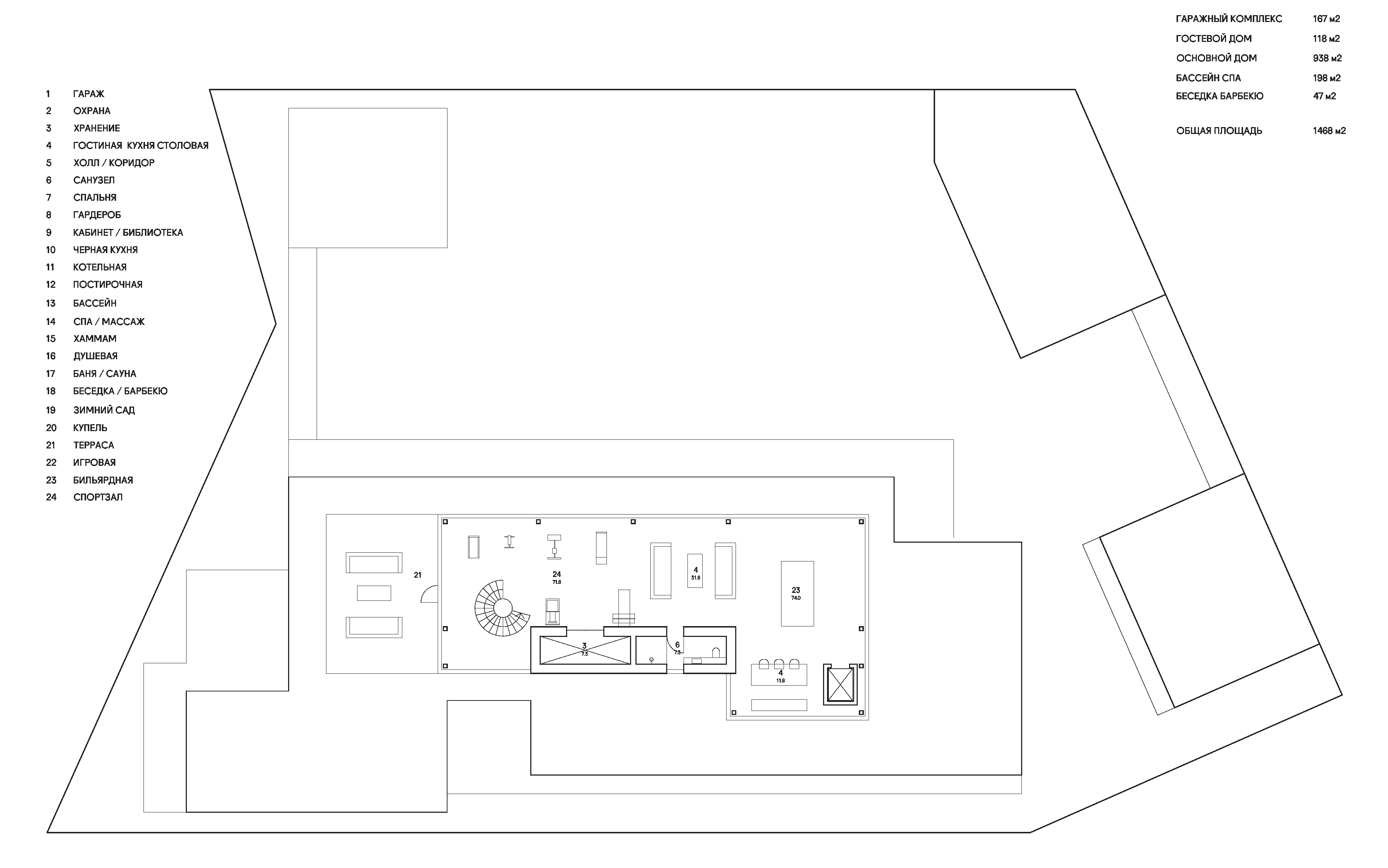 Villa Vostok floor plan 3