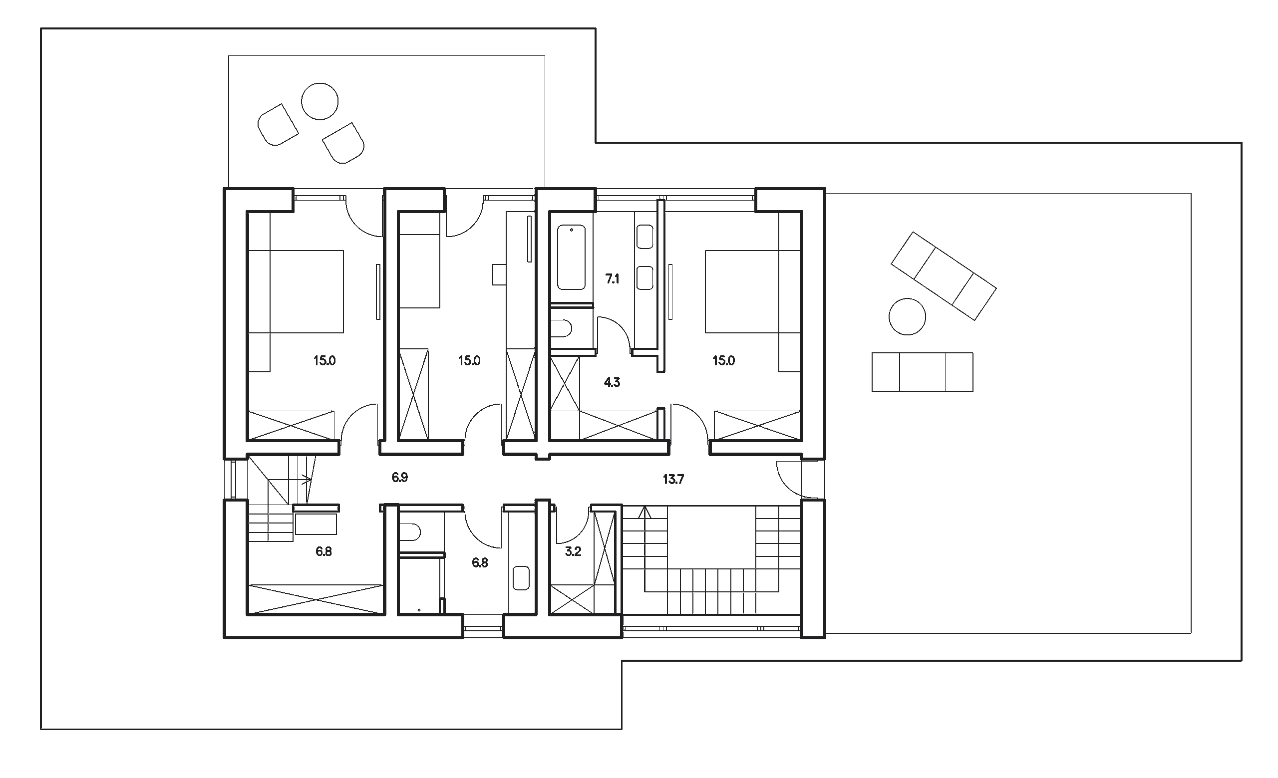 Ziggurat Villa floor plan 2